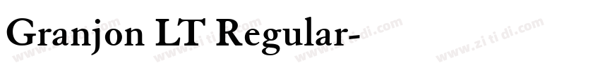 Granjon LT Regular字体转换